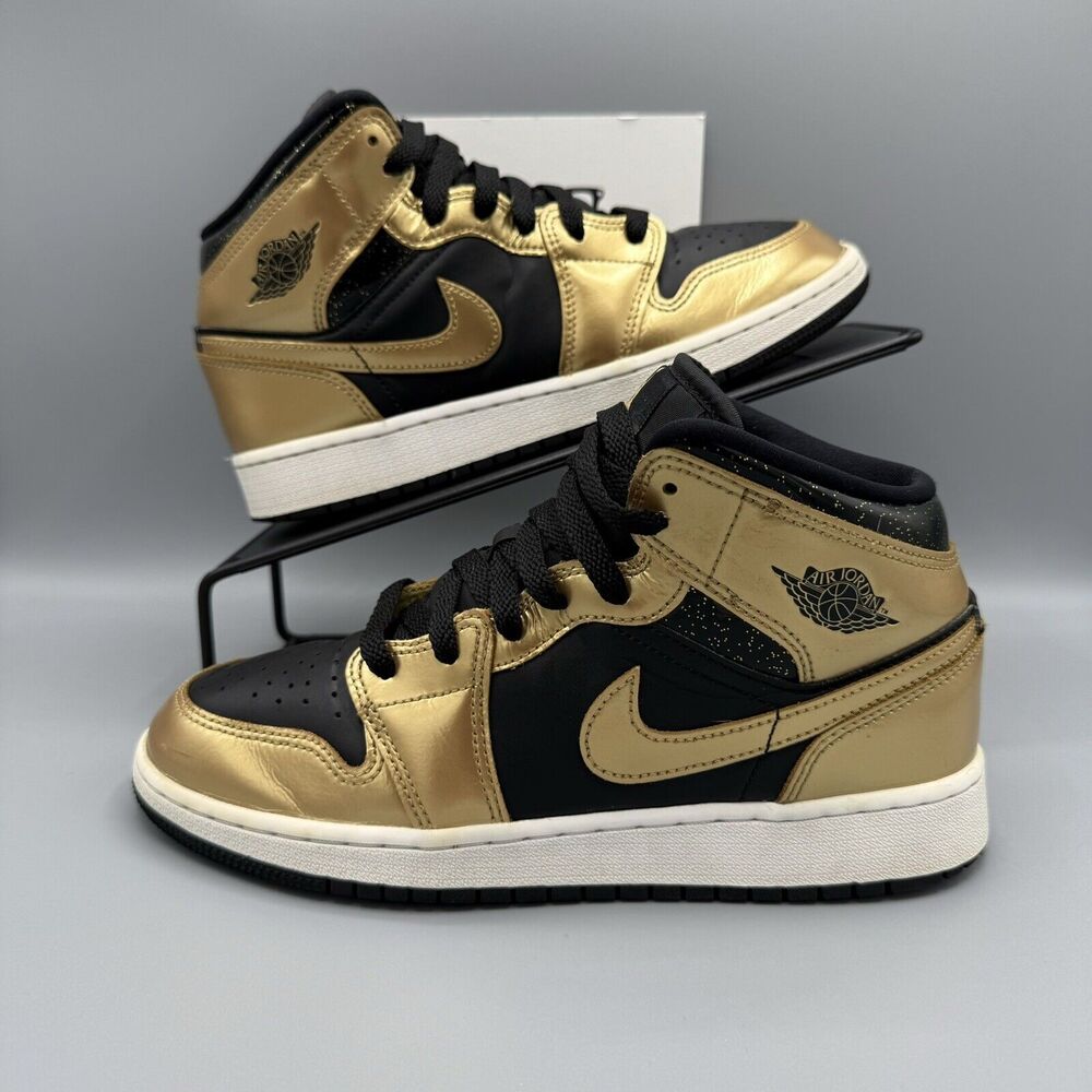 Nike Gold and Black Athletic Shoes